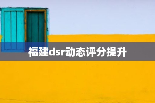 福建dsr动态评分提升