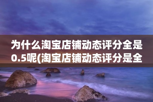 为什么淘宝店铺动态评分全是0.5呢(淘宝店铺动态评分是全部是零分这代表什么意思)