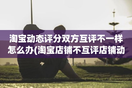 淘宝动态评分双方互评不一样怎么办(淘宝店铺不互评店铺动态评分就不下降了吧)