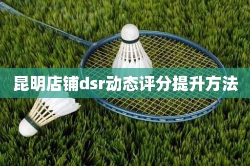 昆明店铺dsr动态评分提升方法