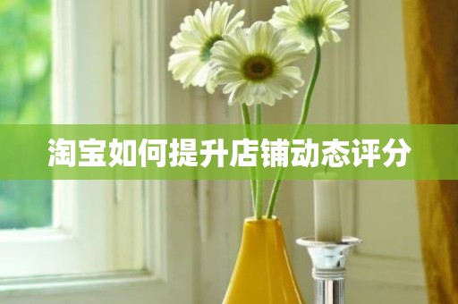 淘宝如何提升店铺动态评分