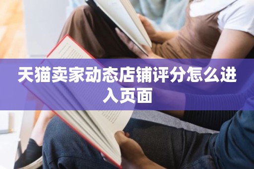 天猫卖家动态店铺评分怎么进入页面