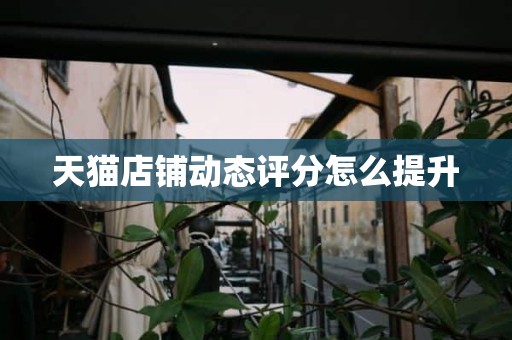 天猫店铺动态评分怎么提升