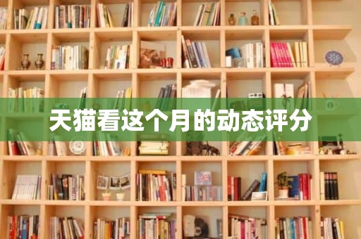 天猫看这个月的动态评分
