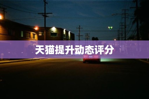 天猫提升动态评分
