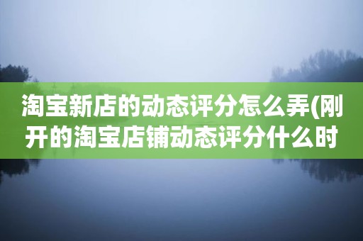 淘宝新店的动态评分怎么弄(刚开的淘宝店铺动态评分什么时候开始显示)
