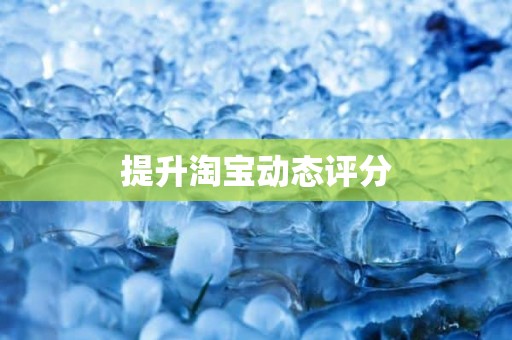 提升淘宝动态评分