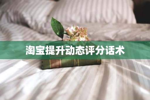 淘宝提升动态评分话术