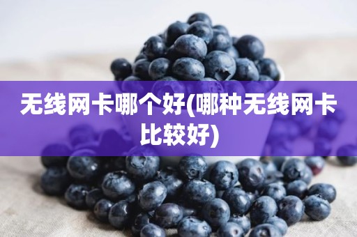 无线网卡哪个好(哪种无线网卡比较好)