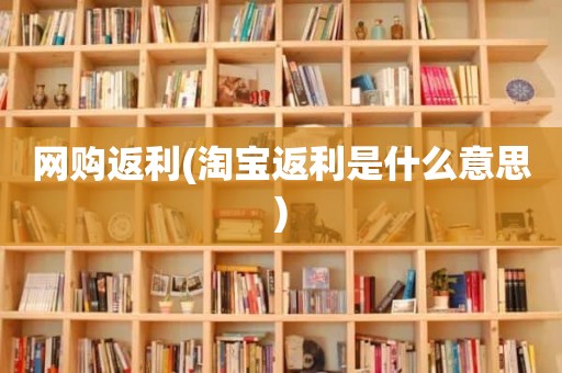 网购返利(淘宝返利是什么意思)