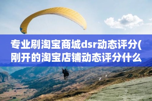 专业刷淘宝商城dsr动态评分(刚开的淘宝店铺动态评分什么时候开始显示)