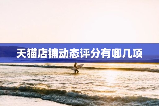 天猫店铺动态评分有哪几项