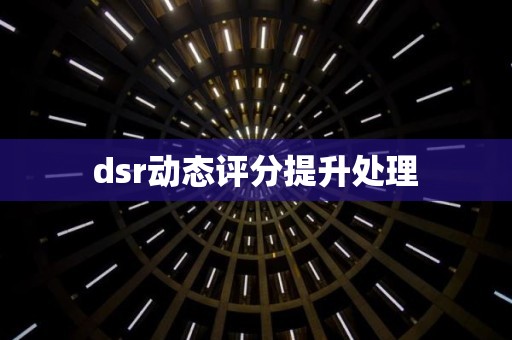 dsr动态评分提升处理