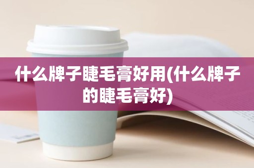 什么牌子睫毛膏好用(什么牌子的睫毛膏好)