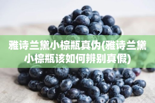 雅诗兰黛小棕瓶真伪(雅诗兰黛小棕瓶该如何辨别真假)