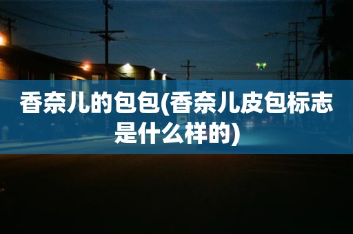 香奈儿的包包(香奈儿皮包标志是什么样的)