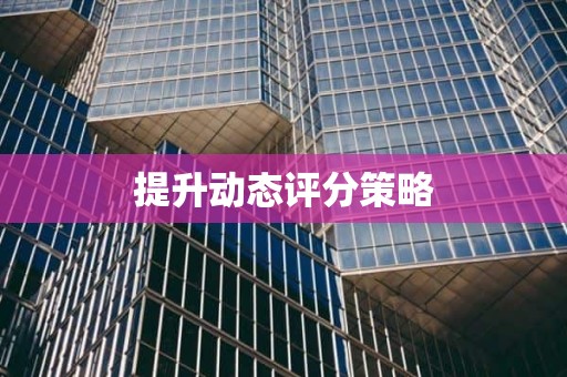 提升动态评分策略