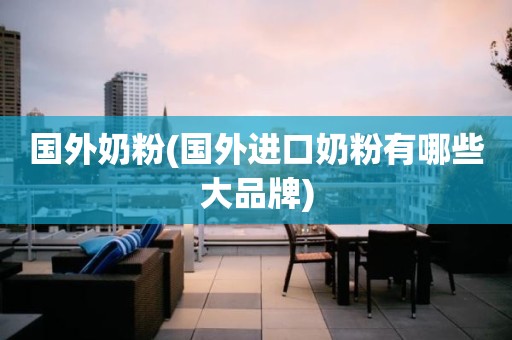 国外奶粉(国外进口奶粉有哪些大品牌)