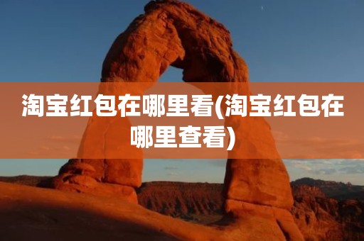 淘宝红包在哪里看(淘宝红包在哪里查看)