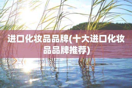 进口化妆品品牌(十大进口化妆品品牌推荐)