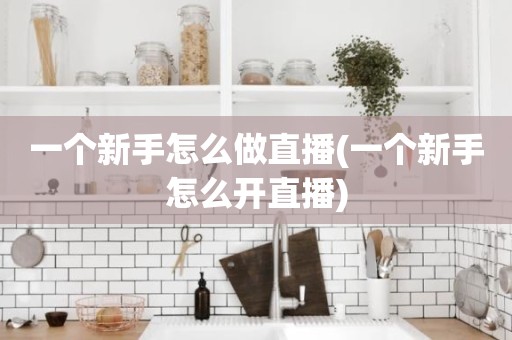 一个新手怎么做直播(一个新手怎么开直播)