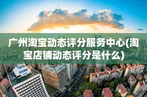 广州淘宝动态评分服务中心(淘宝店铺动态评分是什么)