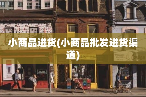 小商品进货(小商品批发进货渠道)