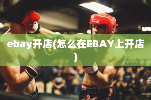 ebay开店(怎么在EBAY上开店)