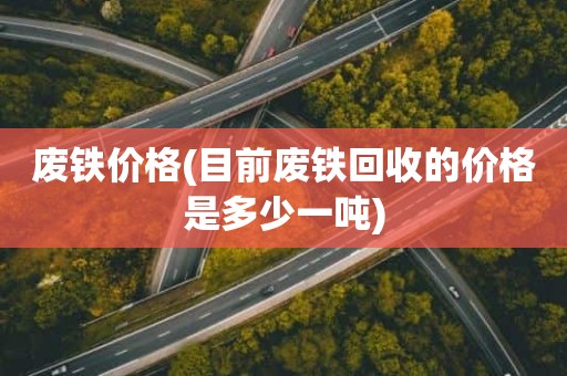废铁价格(目前废铁回收的价格是多少一吨)