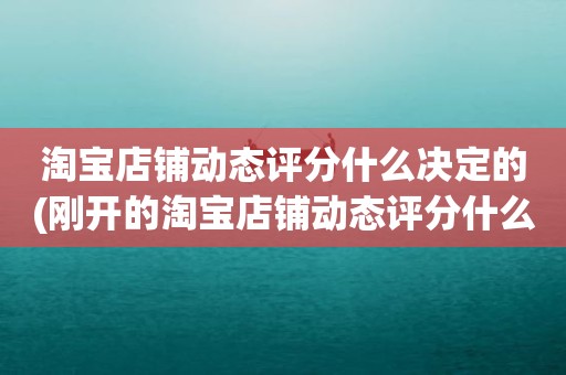 淘宝店铺动态评分什么决定的(刚开的淘宝店铺动态评分什么时候开始显示)