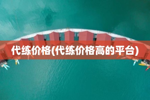 代练价格(代练价格高的平台)