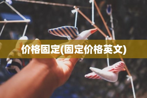价格固定(固定价格英文)