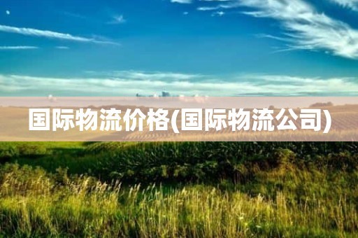 国际物流价格(国际物流公司)