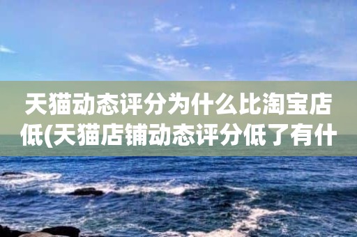 天猫动态评分为什么比淘宝店低(天猫店铺动态评分低了有什么影响)