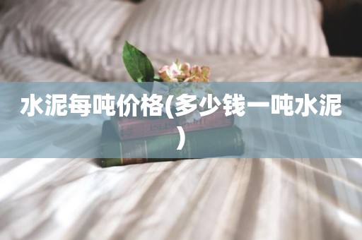 水泥每吨价格(多少钱一吨水泥)
