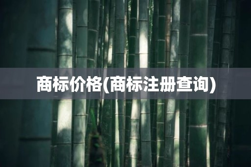 商标价格(商标注册查询)