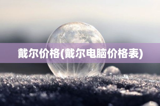 戴尔价格(戴尔电脑价格表)