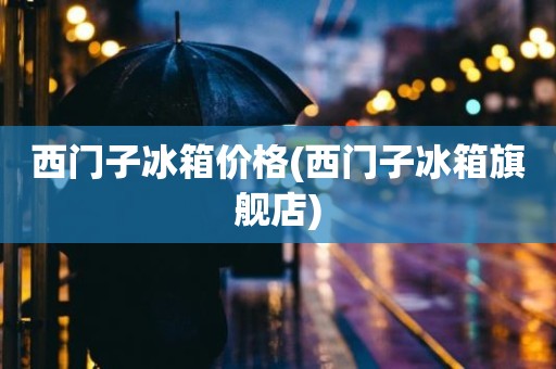 西门子冰箱价格(西门子冰箱旗舰店)