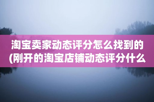 淘宝卖家动态评分怎么找到的(刚开的淘宝店铺动态评分什么时候开始显示)