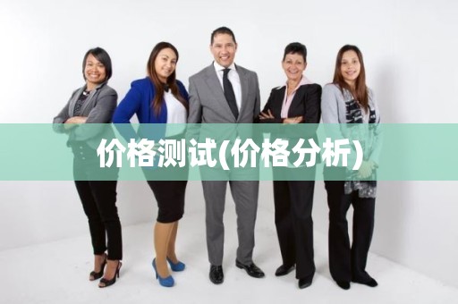 价格测试(价格分析)