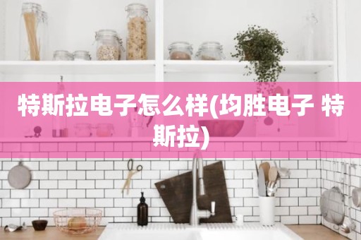 特斯拉电子怎么样(均胜电子 特斯拉)
