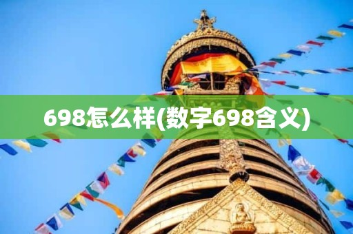 698怎么样(数字698含义)