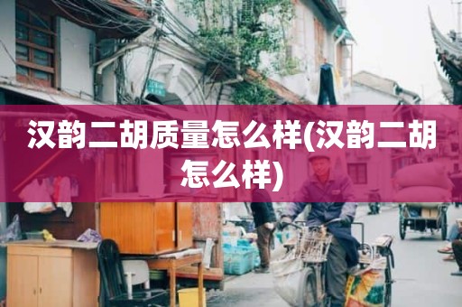 汉韵二胡质量怎么样(汉韵二胡怎么样)