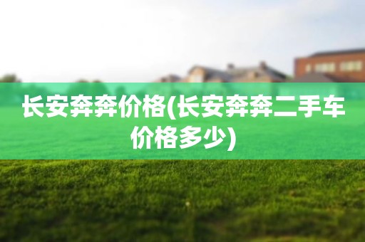 长安奔奔价格(长安奔奔二手车价格多少)