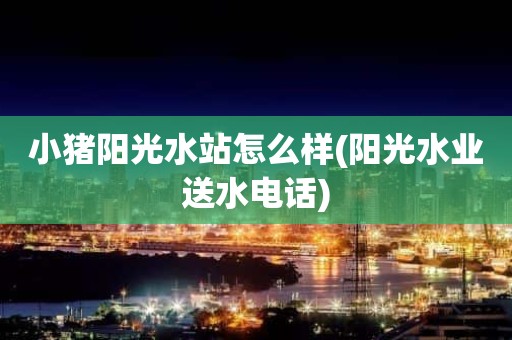 小猪阳光水站怎么样(阳光水业送水电话)