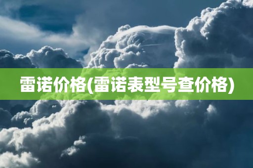 雷诺价格(雷诺表型号查价格)