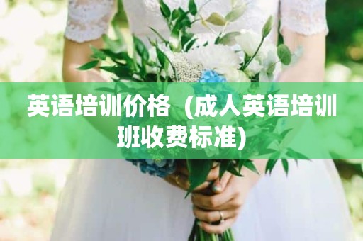 英语培训价格  (成人英语培训班收费标准)
