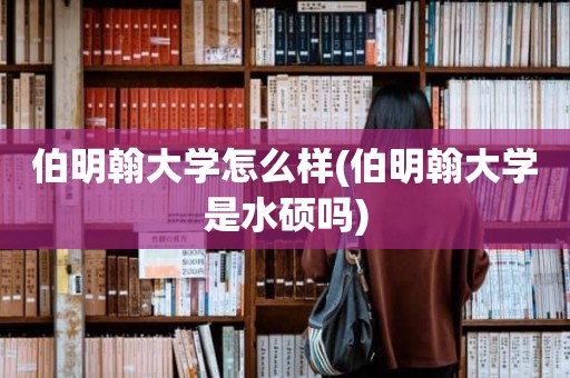 伯明翰大学怎么样(伯明翰大学是水硕吗)