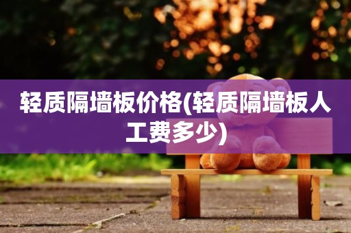 轻质隔墙板价格(轻质隔墙板人工费多少)