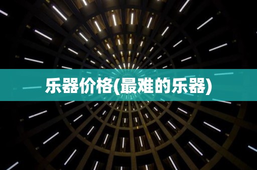 乐器价格(最难的乐器)